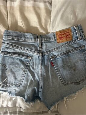 Levi's Light Wash Denim Cutoff Shorts